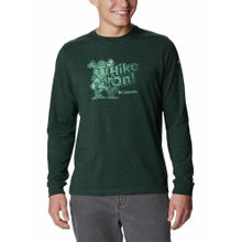 Columbia Mens Green Apres Lifestyle Graphic Long Sleeve Tshirt