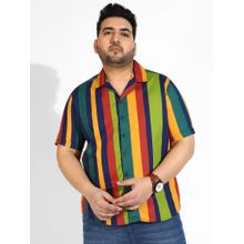 Instafab Plus Mens Casual Shirt Multi-Color