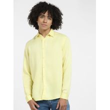 Jack & Jones Men Solid Yellow Shirt