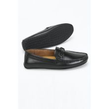 Louis Philippe Black Loafers