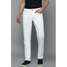Louis Philippe Men White Slim Fit Jeans