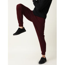 Rare Rabbit Titan Maroon Track Pant