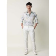 RARE RABBIT Edros Off White Shirt