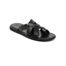 Ruosh Mens Footwear Open Slipper Black