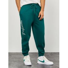 Styli Green Slogan Print Oversized Fit Jogger with Slip Pocket