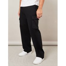 Styli Oversized Straight Leg Joggers With Cargo Pockets