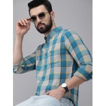 The Bear House Men Multi Colour Checked Heavy Flannel Shirt Casual Shirt