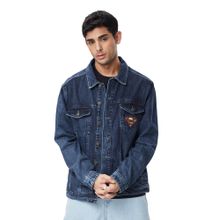 The Souled Store Official Superman Superpowered Cotton Men Denim Jackets