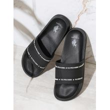 U.S. POLO ASSN. Wode 3.0 Men Casual Printed Black Sliders