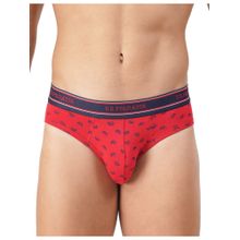 U.S. POLO ASSN. Men Red Helmet I615 Natural Cotton Briefs