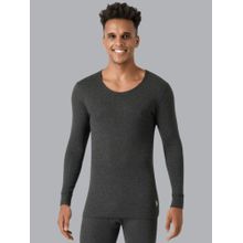 U.S. POLO ASSN. Men Grey I752 Natural Cotton Thermal Top