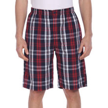 U.S. POLO ASSN. Men Multicolour I692 Plaid Check Cotton Bermudas