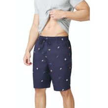 Van Heusen Athleisure Men Soft Suede Touch & Allover Print Lounge Shorts - ASP-18
