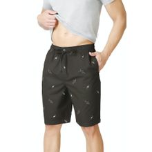 Van Heusen Athleisure Men Soft Suede Touch & Allover Print Lounge Shorts - ASP-17