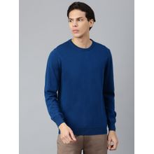 WOODLAND Woven Sweater Blue