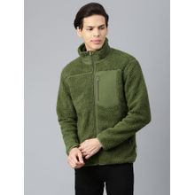 WOODLAND Self Design Sweatshirt Olive
