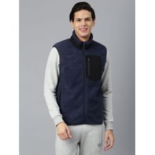 WOODLAND Self Design Sweatshirt Navy Blue