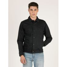 Wrangler Men Solid Navy Jacket (Regular)