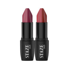 STAZE 9to9 Triple Affair Duo 3 In 1 Lipstick - Brick Pink + Nude Orchid