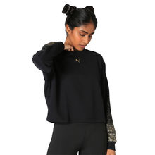 Puma Holiday Pack Graphic Long Sleeve Women's Pullover - Black