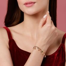 PANASH Women Gold Plated Brass Charm Bracelet