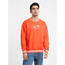 Levi's Men Orange Relaxed Fit Sweatshirt