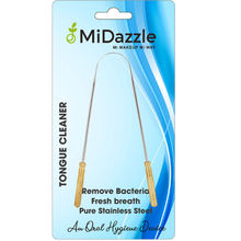 Midazzle Steel Tongue Cleaner - Yellow