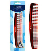 MiDazzle Large Hair Comb Hand Crafted for Everyday Styling and Gentle Hair Care with Frizz Control