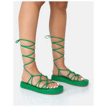 PUBLIC DESIRE Babygirl Green Sandals