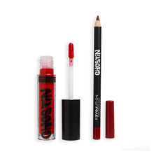 Makeup Revolution Relove Ghostin Lip Kit Red Matte Swoon