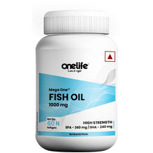 Onelife Mega One Salmon Omega 3 Double Strength Fish Oil Softgels 1000mg ( EPA-360: DHA- 240)