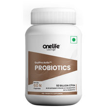 Onelife GutPro Activ: 50 Billion CFU Natural Probiotics with Prebiotic Gut Health
