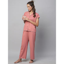 Chemistry Cotton Viscose Jersey Ric Rac Trimmed Shirt & Pajama (Set of 2)