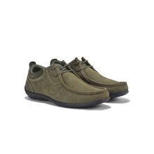 WOODLAND Men Olive Casual Oxfords