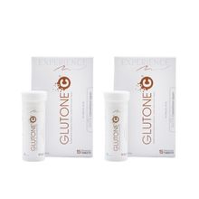 Glutone C Setria Glutathione - Japan 500mg & Natural Vit C Tablets for Skin Brightening - Pack of 2