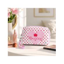 NFI Essentials Printed Makeup Pouch Cosmetic Organizer Bag Pink