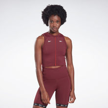 Reebok Sh Performance Tank Maroon Studio Top