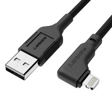 Ambrane 12W Fast-Charging USB Lightning Cable 1 M Black - ABLLS-10