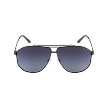 Opium Eyewear Men Blue Square Sunglasses with Polarised and UV Protected Lens - OP-1933-C01