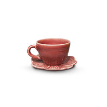 Yellow Marigold Plum Blossom Cup And Saucer (Set of 2)