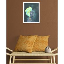 GRHAMOY Cotton Cushion Cover Yellow (16x16 inches) (Pack of 2)