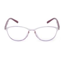 VAST Unisex Women Round Cateye Anti Glare UV Protection Full Frame Spectacles-(Zero Power) (7918)