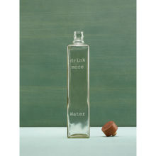 Ellementry Drink More Glass Water Bottle with Wooden Stopper for Dining Table