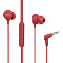 boAt BassHeads 103 N Wired Earphones with Super Extra Bass, Integrated Controls & Mic (Red)