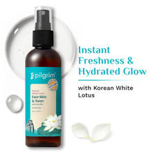 Pilgrim Korean White Lotus Face Mist & Toner With Camellia- Hydrates, Refreshes & Tightens Pores