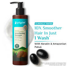 Pilgrim Keratin & Amazonian Patua 10X Smoothening Soften Shampoo For Dry & Frizzy Hair Paraben Free