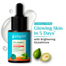 Pilgrim 10% Vitamin C Face Serum Triple Glow+++ with 5% Niacinamide Brightens Skin For Men & Women