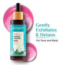 Pilgrim 25% AHA 2% BHA 5% PHA Face Peeling Solution Detan & Exfoliate Dead Skin For Men & Women