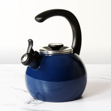 Meyer Circular Enamel On Steel Tea kettle 1.9 Litre Navy