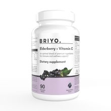 Briyo Elderberry + Vitamin C Dietary Supplement - Natural Berry